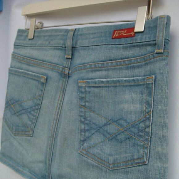 Citizens of Humanity Blue Denim Bridgette Skirt 29 - Picture 3 of 7